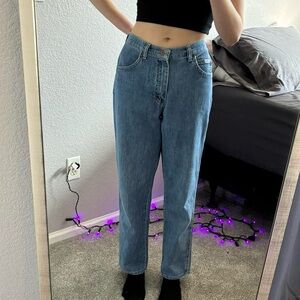 Lee medium wash high waisted jeans